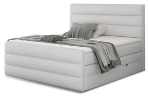 Zltahala.sk Kontinentálna boxspring posteľ Carmen, biela 160x200cm (Soft 17, Cand 13)