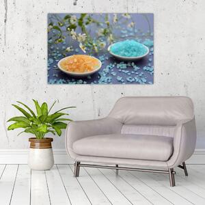 Obraz farebnej morskej soli (90x60 cm)
