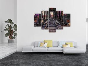 Obraz železničného mosta (150x105 cm)