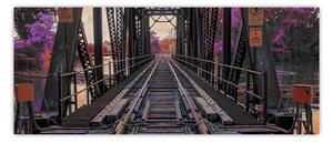 Obraz železničného mosta (120x50 cm)