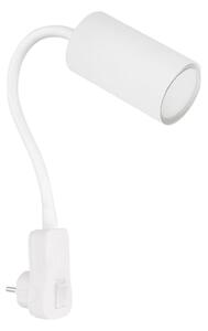 Globo 57911DPW - Nástenné bodové svietidlo do zásuvky ROBBY 1xGU10/35W/230V biele