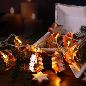 LED svetelná reťaz CHRISTMAS TREE 140 cm medená