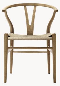 Drevená stolička's tkaným sedadlom CH24 Wishbone Chair