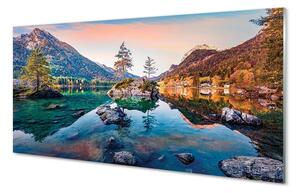 Sklenený obraz Nemecko Alpy jeseň Horské jazero 100x50 cm 2 Prívesky