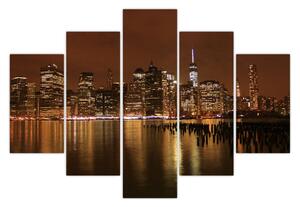 Obraz nočného mesta (150x105 cm)