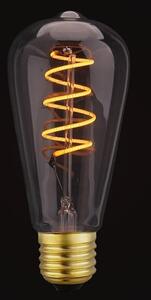 Diolamp LED Spiral Filament žiarovka číra ST64 4W/230V/E27/1800K/300Lm/360°/Dim