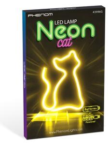 LED neónová stolová dekorácia LED/2W/3xAA USB mačka