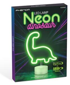 LED neónová stolná dekorácia LED/2W/3xAA USB dinosaurus