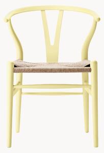 Drevená stolička s ručne tkanou sedacou plochou CH24 Wishbone Chair