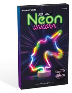 LED neónová stolná dekorácia LED/2W/3xAA USB jednorožec