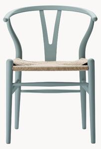Drevená stolička s ručne tkanou sedacou plochou CH24 Wishbone Chair