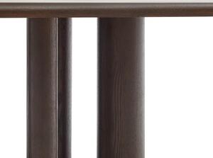 MUZZA Jedálenský stôl lenmai 220 x 105 cm tmavohnedý
