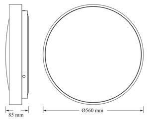 Osram - LED stropné svietidlo CEILING LUXO LED/60W/230V pr. 56 cm zlaté