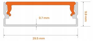 Kompletná súprava 1x LED RGBW pásik DIGITAL, 16,5 W/230 V, 5 m + 5x vstavané profily po 1 m + diaľkový ovládač