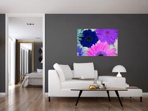 Obraz farebných kvetín (90x60 cm)