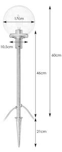 Markslöjd 107283 - LED vonkajšie svietidlo GARDEN24 LED/3W/24V 81 cm IP44 čierne/priehľadné