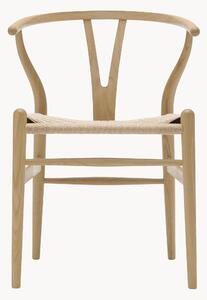 Drevená stolička's tkaným sedadlom CH24 Wishbone Chair