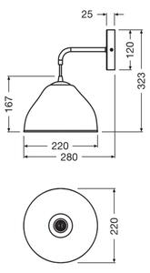 Osram - Nástenné svietidlo CAMEL BELL 1xE14/5,5W/230V