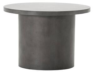 MUZZA Okrúhly stolík teno Ø 65 x 45 cm sivý