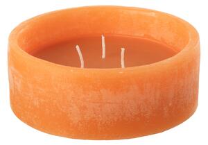 Valcová plávajúca sviečka v oranžovom farebnom prevedení 15 hodín/ 15 x 15 x 6 cm Jolipa 43756