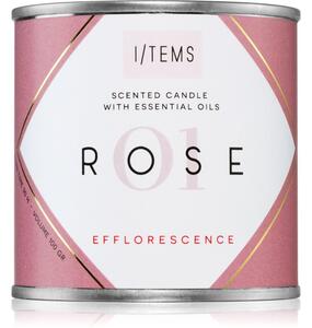 I/TEMS Essential 01 / Rose vonná sviečka 100 g