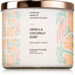 Bath & Body Works Vanilla Coconut Surf vonná sviečka 411 g