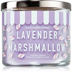 Bath & Body Works Lavender Marshmallow vonná sviečka 411 g