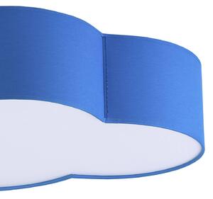 Stropné svietidlo Cloud, textil, 62 x 45 cm, modrá