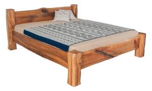 Zltahala.sk Masívna designová posteľ DANTINA s úložným priestorom z brestového dreva, 200x180