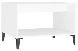 Konferenčný stolík biely 60x50x40 cm spracované drevo