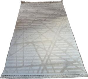 HU Krémovo, béžový moderný koberec TWIST CREAM 20294A Rozmer: 60x100 cm
