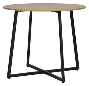 Jedálenský stôl LENO dub/čierna
