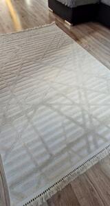 HU Béžový moderný koberec TWIST BEIGE 20294A Rozmer: 60x100 cm