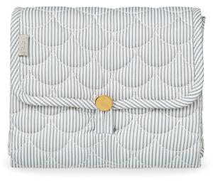 Prešívaná prebaľovacia podložka Classic Stripes Blue
