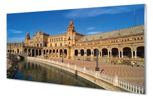 Sklenený obraz Spain Old Market City 140x70 cm 4 Prívesky
