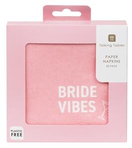Papierové obrúsky Bride Vibes – 20 ks