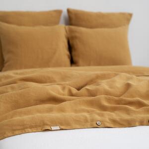 Linen Tales Obliečky z konopného vlákna v horčicovej farbe Veľkosť: 200x220, 50x70cm
