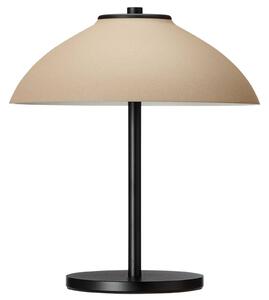 Stolná lampa Vali, výška 25,8 cm, čierna/béžová