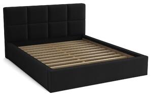 Manželská posteľ 140x200 s úložným boxom - Alaska Čierny