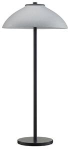 Stolná lampa Vali, výška 50 cm, čierna/sivá