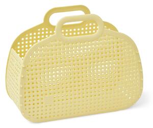 Košík z recyklovaného plastu Adeline Lemonade