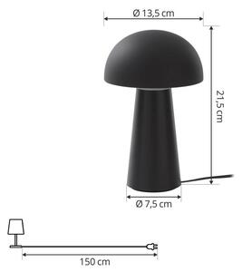 Lindby - Zyre LED Portable Stolová Lampa IP44 Black - Lampemesteren