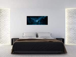 Obraz letiacej sovy (120x50 cm)