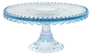 Sklenený tortový stojan Alice Pale Blue 20 cm
