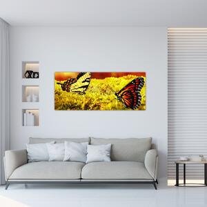 Obraz motýľov (120x50 cm)
