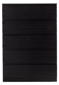 MUZZA Komoda janette 5 zásuviek 120 x 83 cm čierna