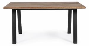 MUZZA Stôl stockholm 160 x 90 cm hnedý