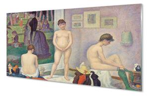 Obraz na skle Umenie maľované modely 100x50 cm 2 Prívesky