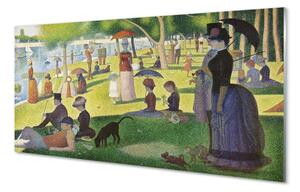 Obraz na skle Art stretnutie pri jazere 120x60 cm 4 Prívesky