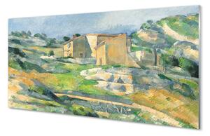 Obraz na skle Art maľoval dom na kopci 100x50 cm 2 Prívesky